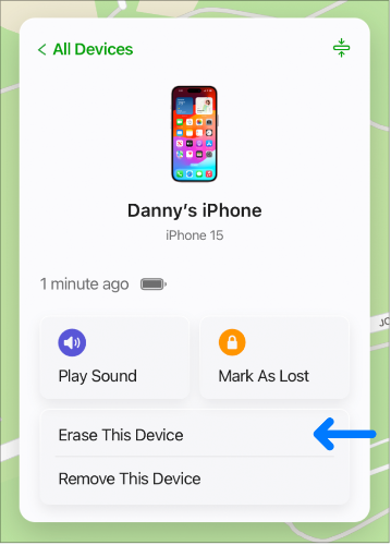 hard reset iphone 17 without password via iCloud