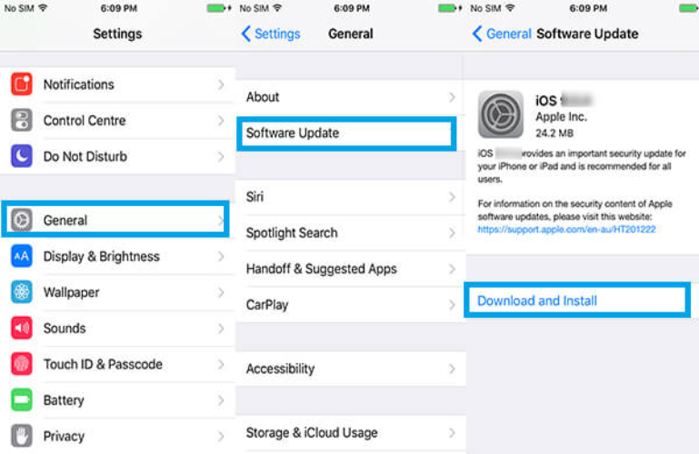 Inspect and Update to the Latest iOS Version