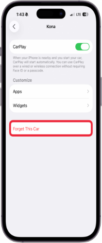 Reconnect CarPlay