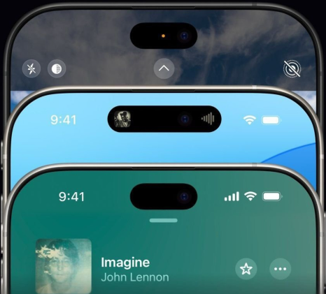Redesigned Dynamic Island iphone 17