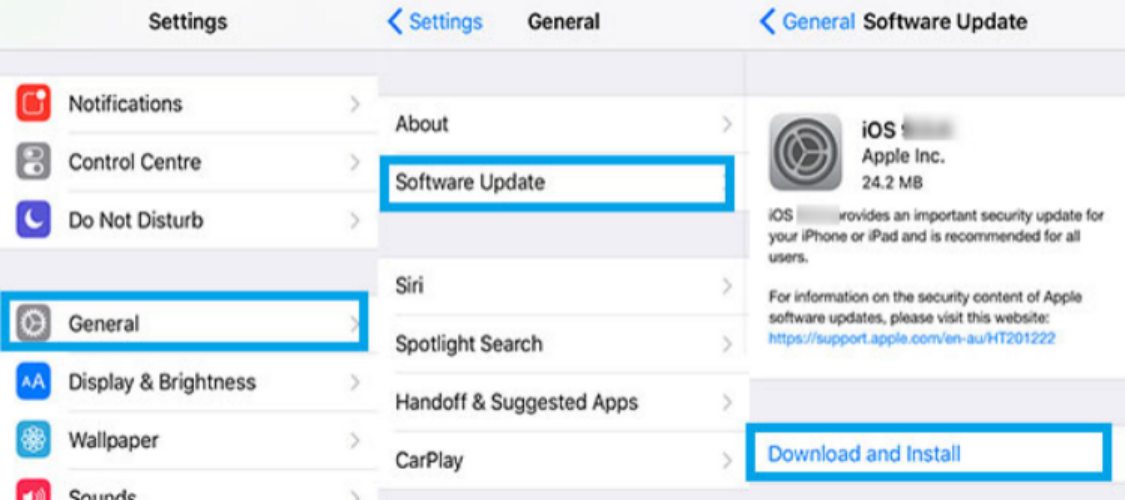Update to the Newest iOS on iphone 17