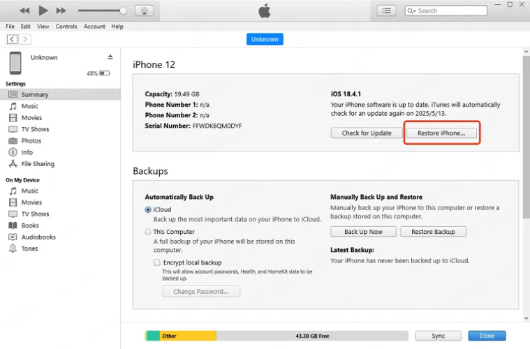 Update to the Newest iOS on iphone 17