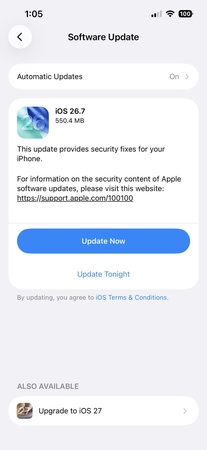 安裝更新前先備份 iPhone