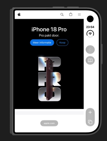 Check developer website for inner display
