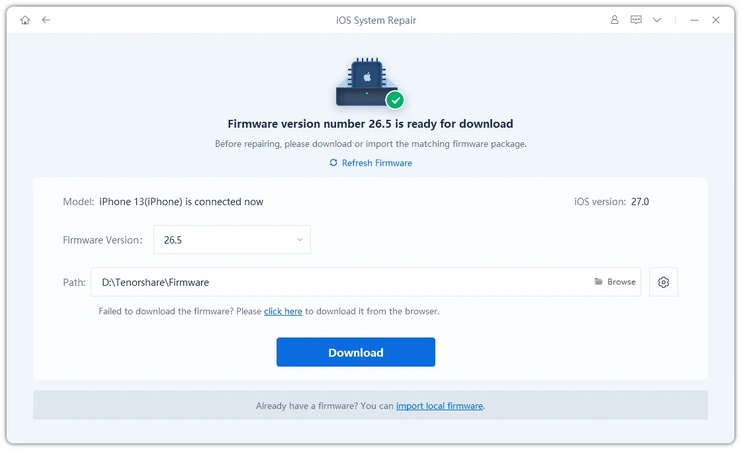 Downloading firmware package for iPhone Duo