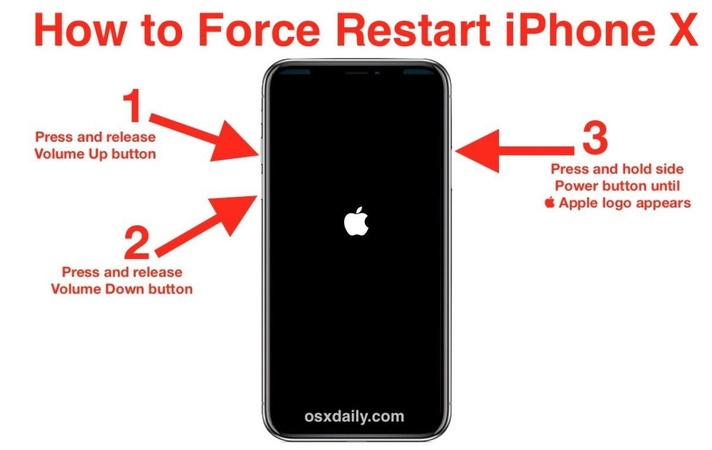 Hold Side button until Connect screen