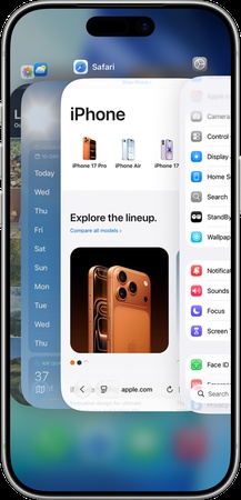 Swipe up preview to close it
