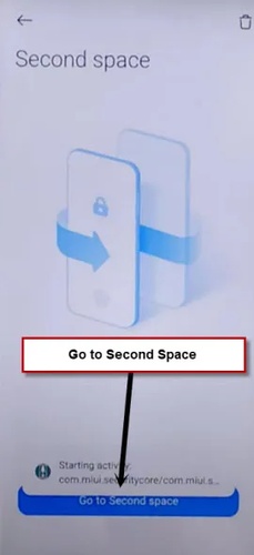 Access home screen via Second Space 2