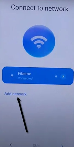 Add network using provided SSID link