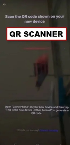 Complete ShareMe setup for QR scanner