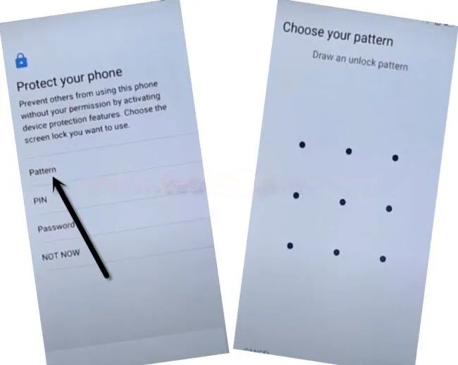 Creating and confirming unlock pattern