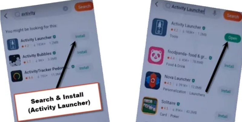 Open Security Core in Activity Launcher