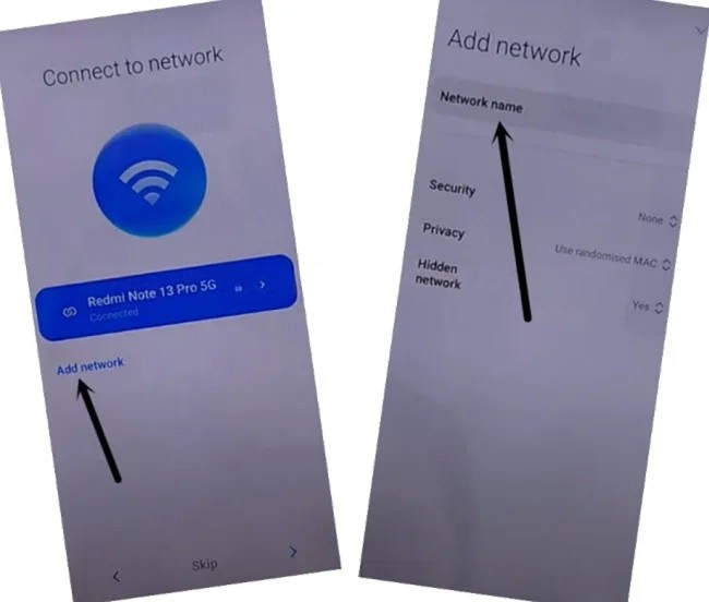 Phone WiFi connection steps