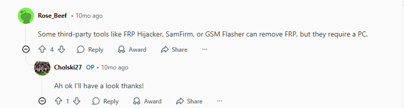 FRP Tools Require a PC