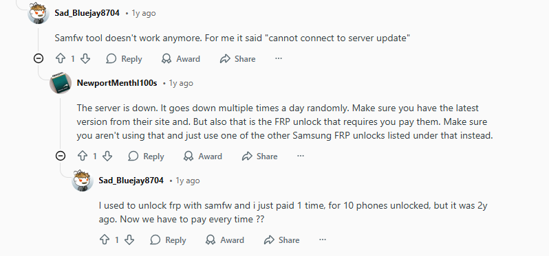 Server Issues and Rising FRP Costs
