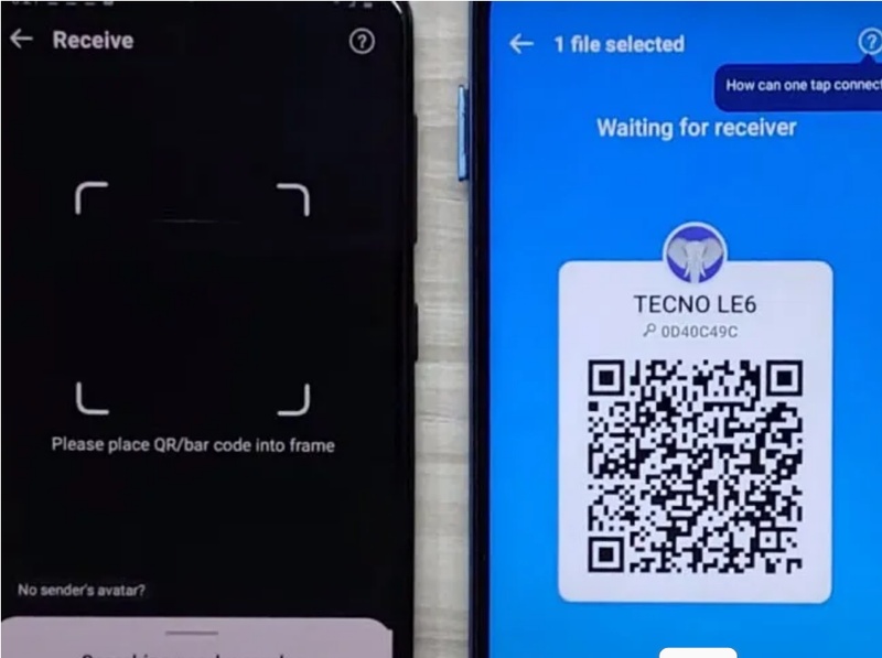 Scan QR code and tap Connect