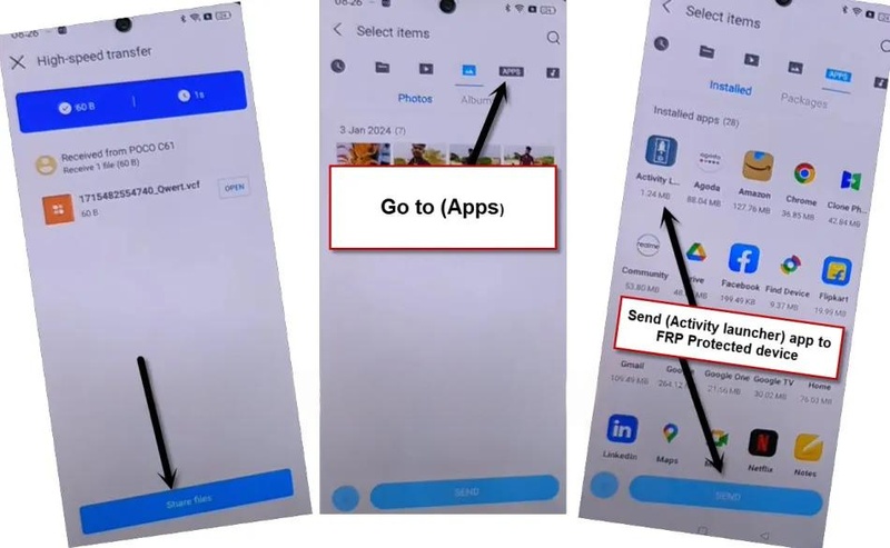 Sending file, installing on POCO