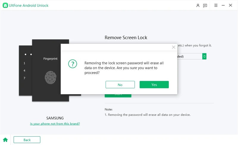 Tap yes to enter recovery mode 1