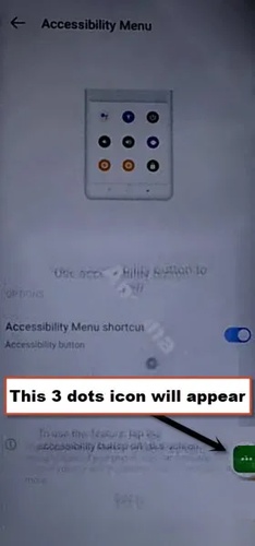 Three dot menu disables TalkBack