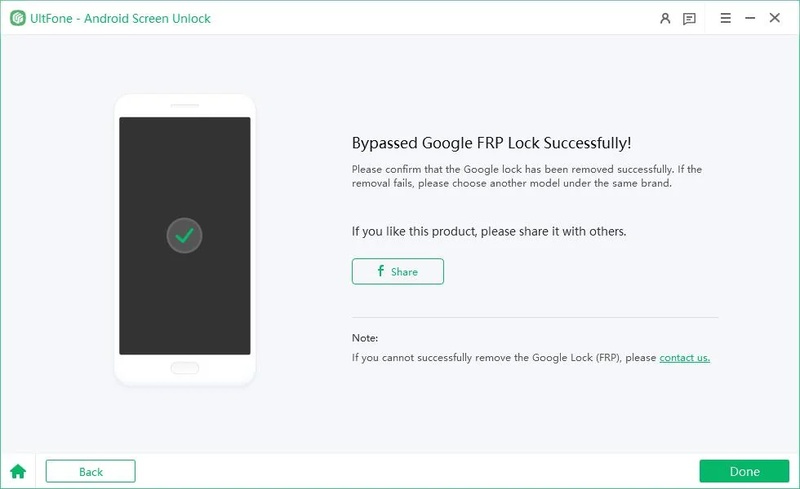 UltFone removes POCO FRP lock