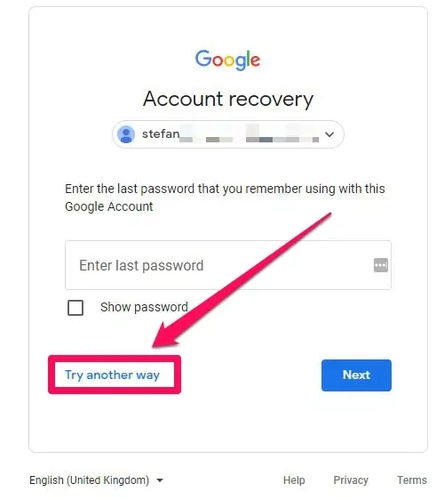 Verify identity and reset password
