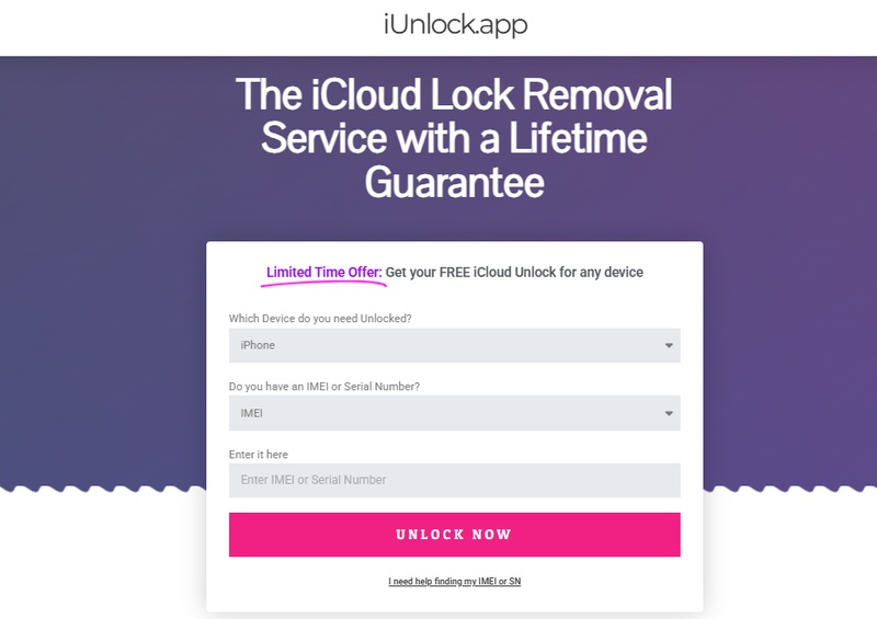 iUnlock.app للوصول إلى iCloud