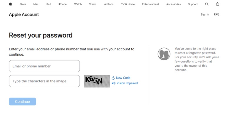 تحقق من الرمز من جهاز Apple الموثوق