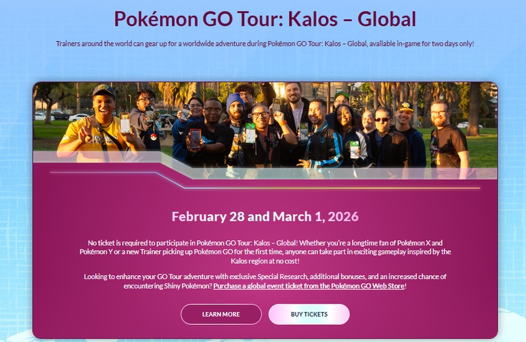 Global event weekend in 2026