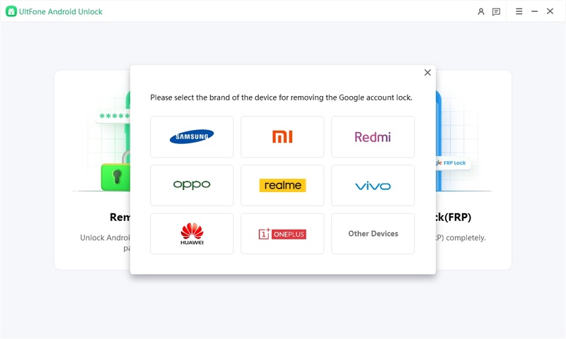 select-brand-using-ultfone-unlock