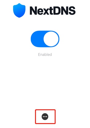 Select DNS then NextDNS