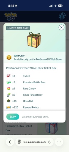 Standard event ticket without extras
