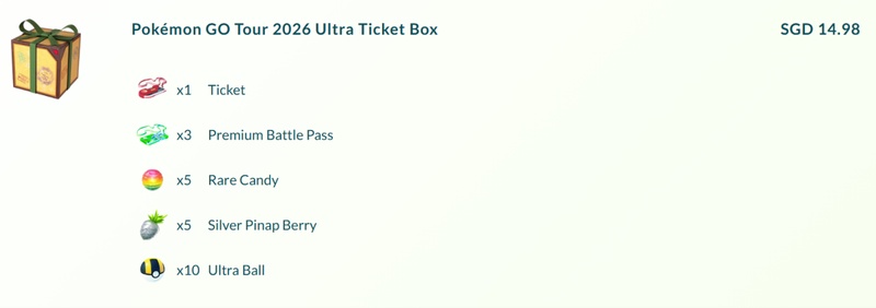 Ultra Ticket Box includes bonuses