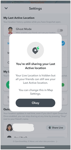 Use “Last Active” Location