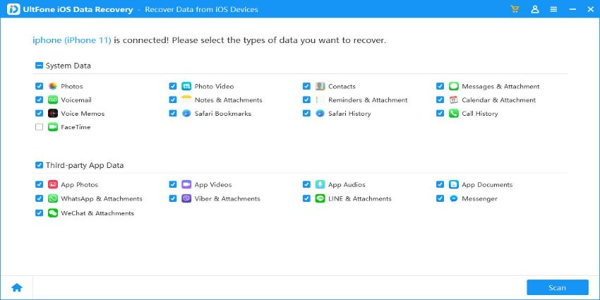 recover data from broken iphone step3
