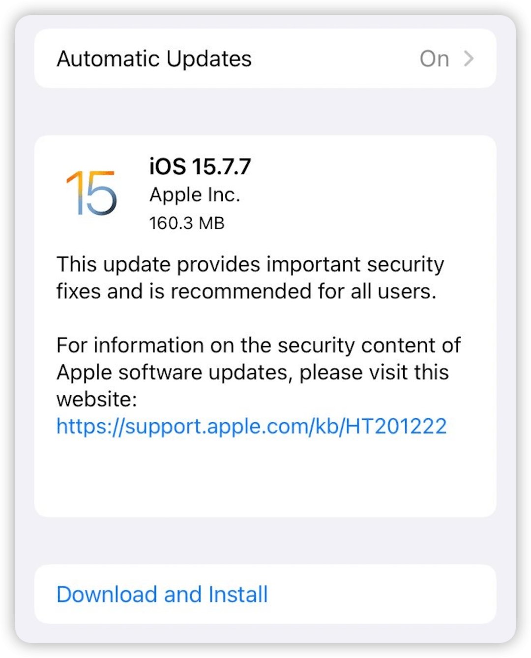 iphone 7 update to ios 15.7.7