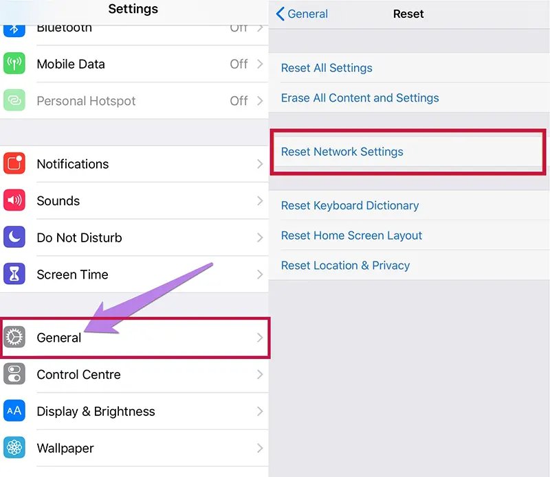 check network connection