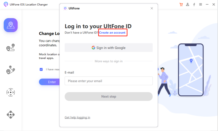 Create an account