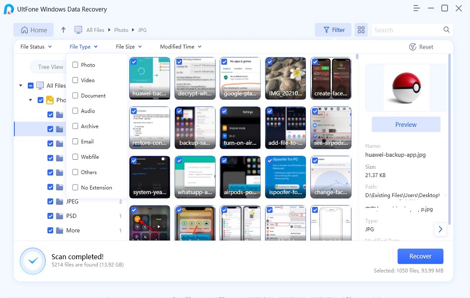preview photos thumbnail
