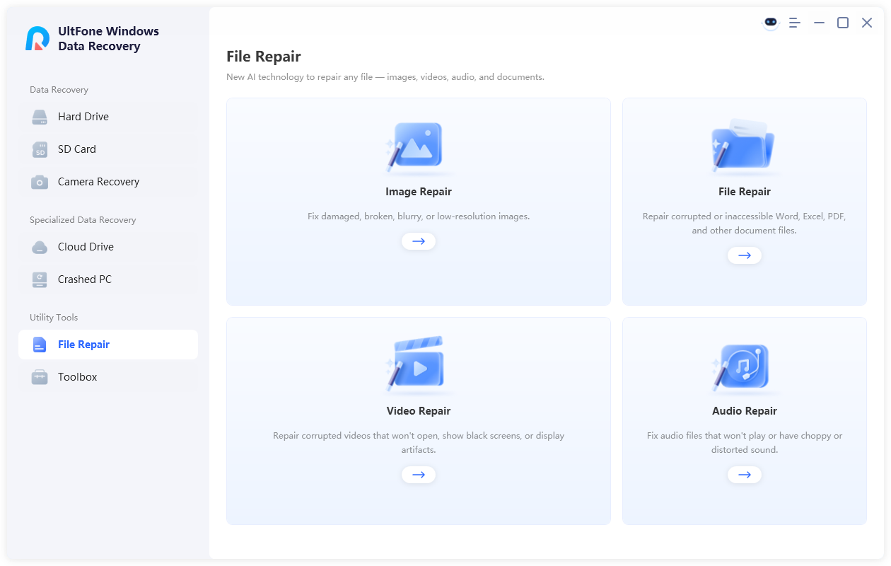 file repair with ultfone