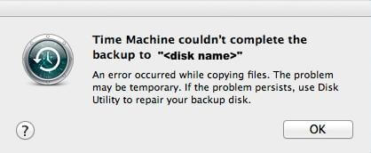 backup failed