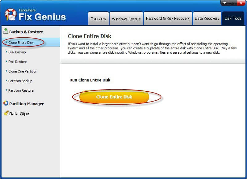 clone entire disk