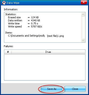 wipe data