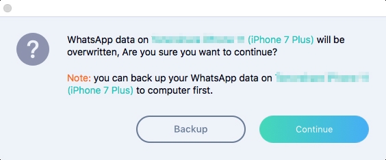 whatsapp transfer alert