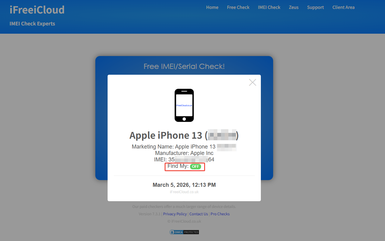Mein iPhone suchen erfolgreich entfernt
