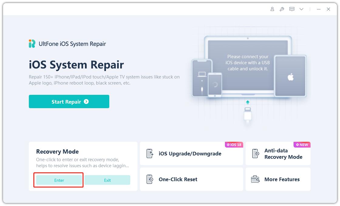 iphone x exit recovery mode