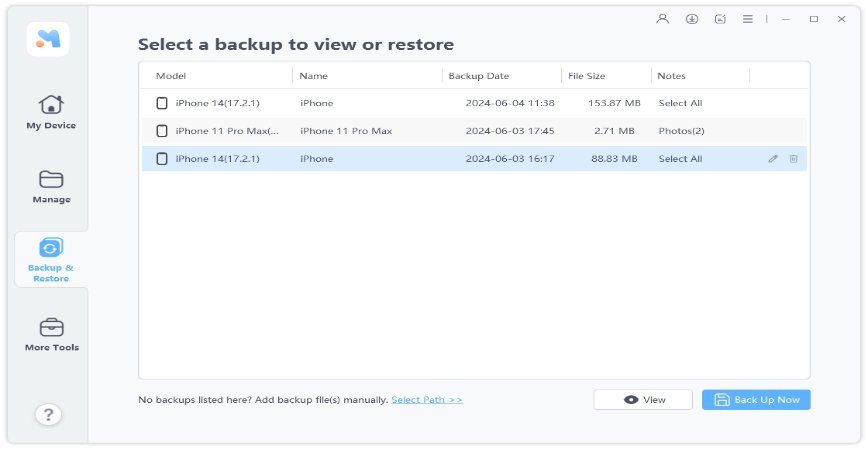 preview backup file