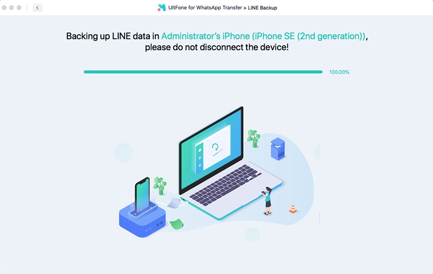 fazendo backup dos dados da line para o computador