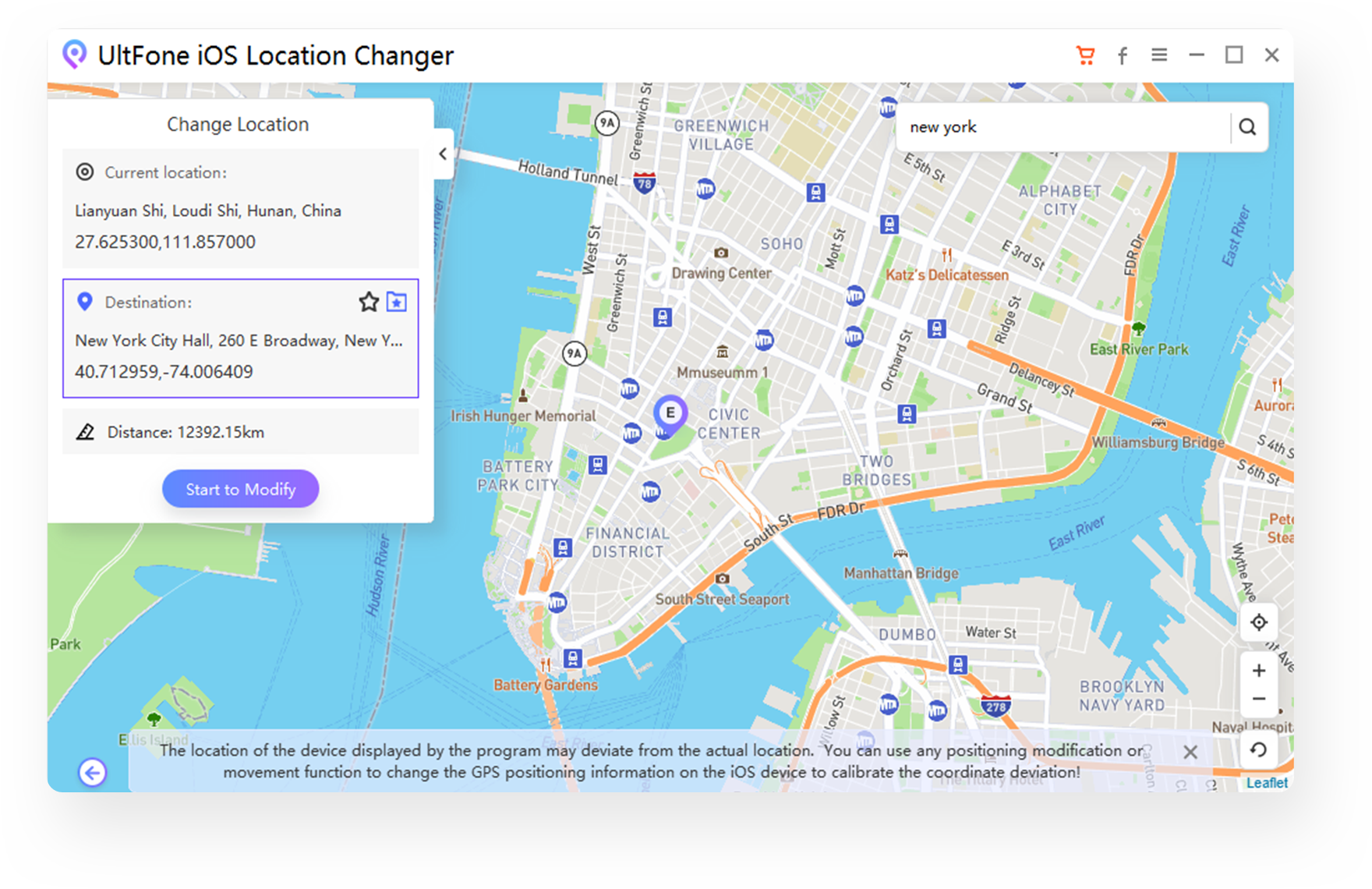 ultfone location changer