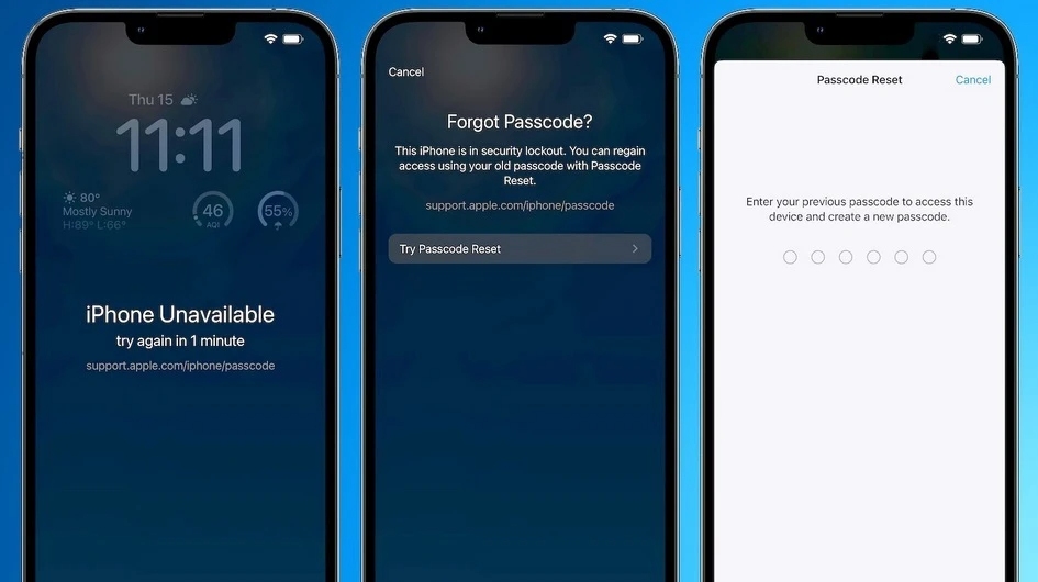 reset iphone passcode on ios 17