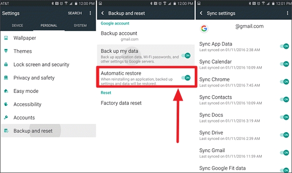 restart your phone and recover the data through backups
